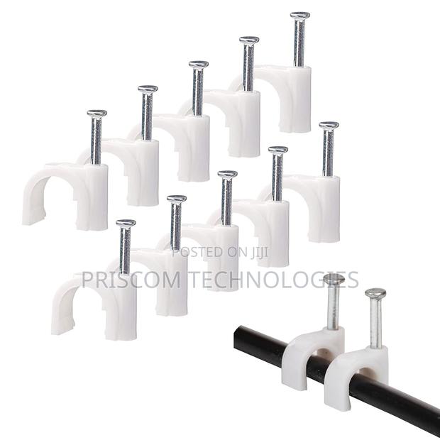 Cable Clips Wire Adhesive Cable Clips 8mm -100 Pieces