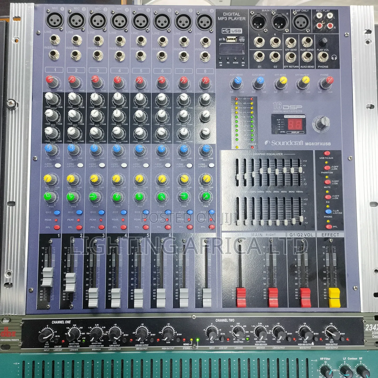 8 Channels Sound Craft Plain Mixer Usb/Bt