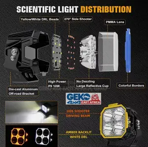 Powerful Small Cube Light 60 Watts With Side Shooters