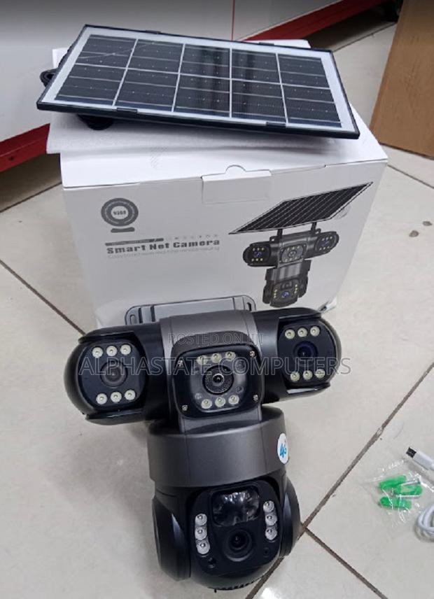 4g Solar Simcard V380 Triple Lens Three Screens Camera