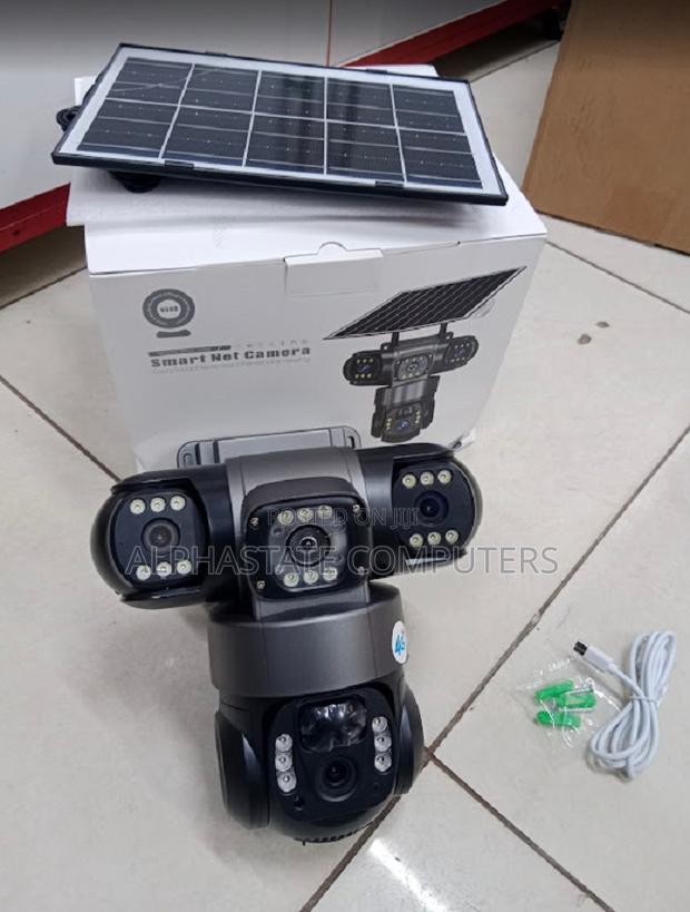 V380 New Solar Powered 3 Lens Security CCTV Wireless 4g - main view