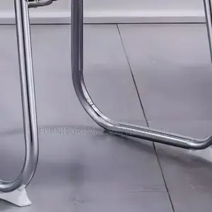 Office Chair: Stylish Fixed Mesh Chrome Visitor Lobby Chair