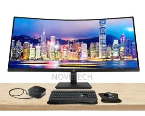 Hp P34hc G4 Curved 34 Inch 3440 X 1440 WQHD LCD Monitor