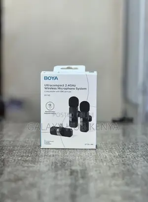 Boya by-V2 Dual Wireless Lavalier Microphone for iPhone,