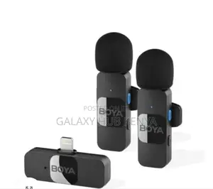 Boya by-V2 Dual Wireless Lavalier Microphone for iPhone,