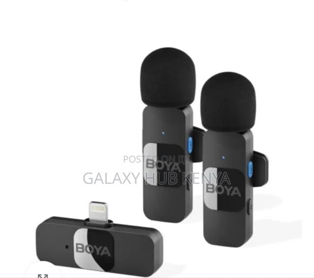 Boya by-V2 Dual Wireless Lavalier Microphone for iPhone, - thumbnail 2