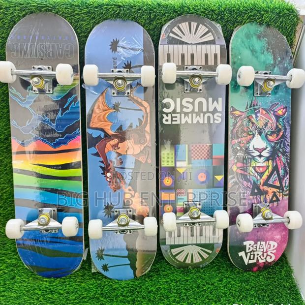 Adults Skateboard With Graffiti - main view