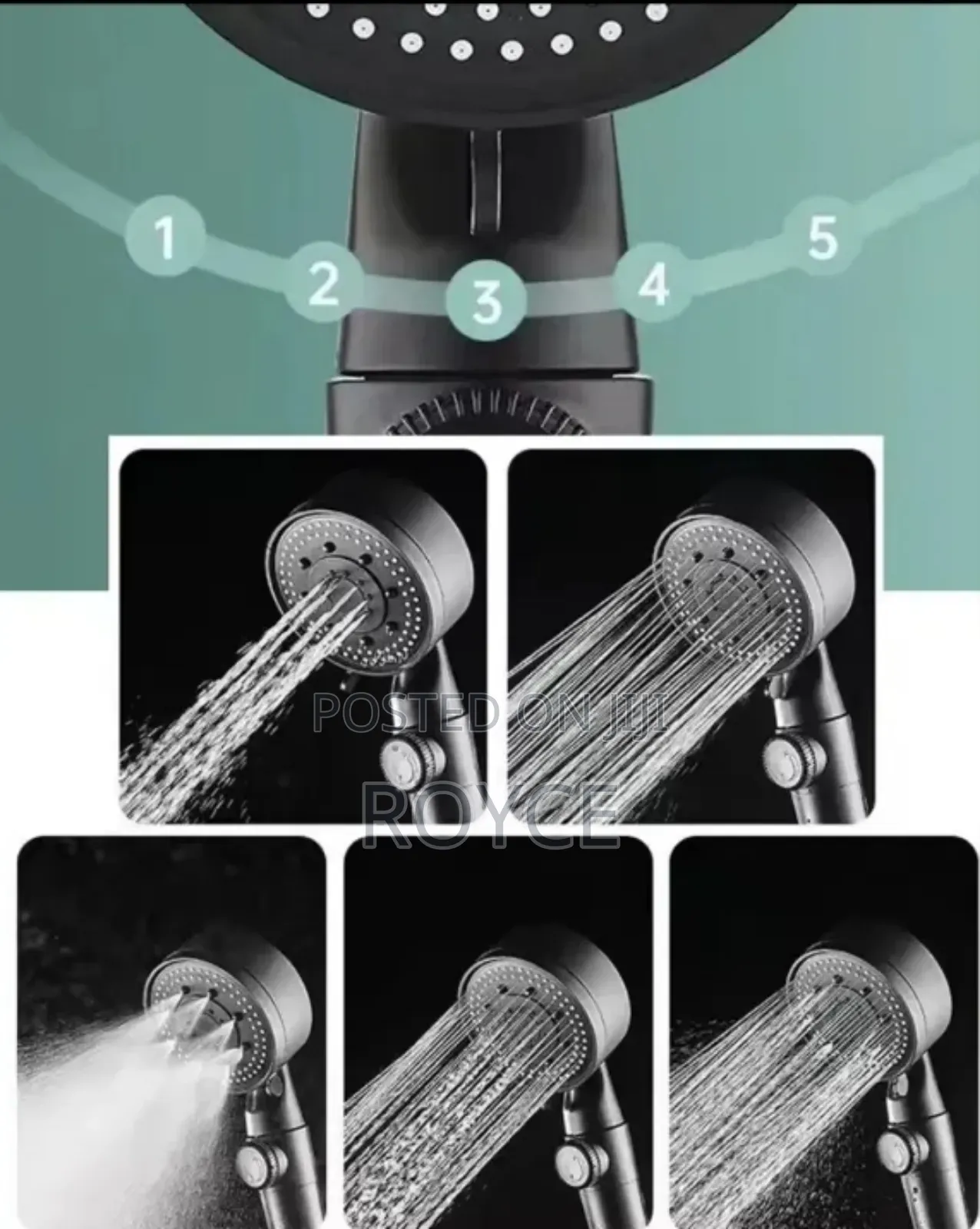 Turbo Charged Water Saving Shower Head
