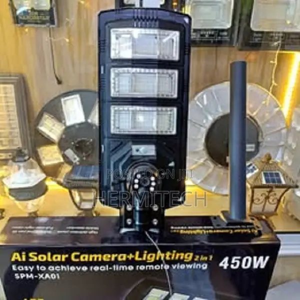 Solar Street Light With V380 4g 10x Dual-Lens Hd Camera