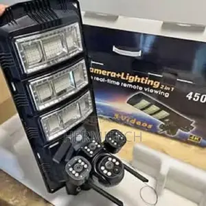 Solar Street Light With V380 4g 10x Dual-Lens Hd Camera