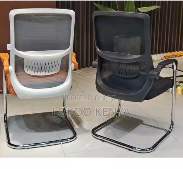 Office Chair: Modern Designer High Back Chaise White Mesh