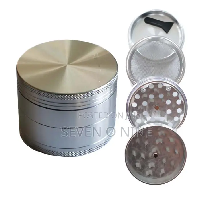 4 Metallic Dry Herb Grinder 63mm Diameter
