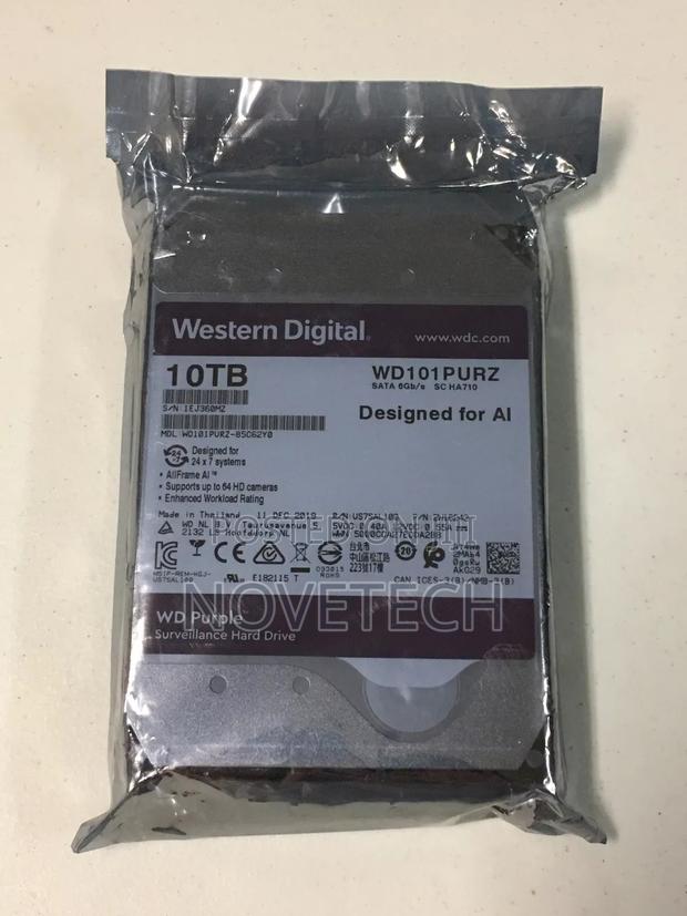 Western Digital Wd Purple CCTV 10tb Harddisksurveillance HDD