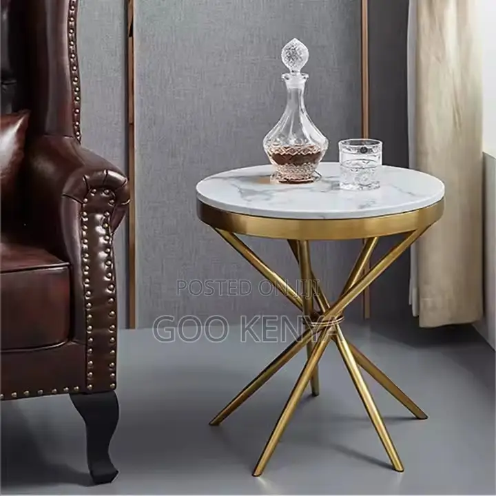 Coffee Table ; Luxury Coffee Metal Round Table