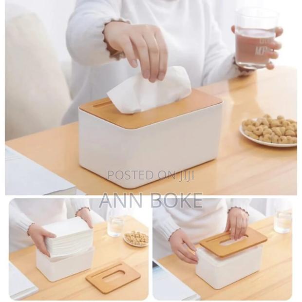 Serviette Holder With Bamboo Lid at 1100!!