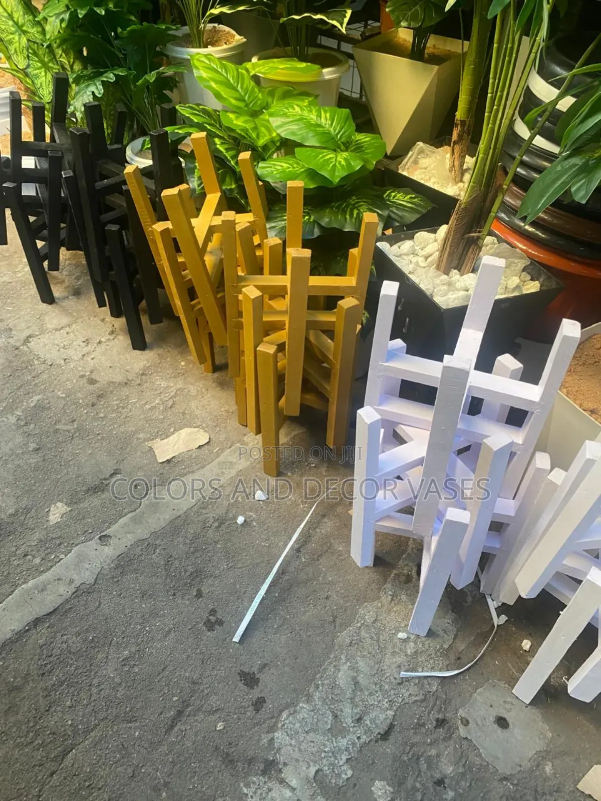 Strong Wooden Vases 40cm Long