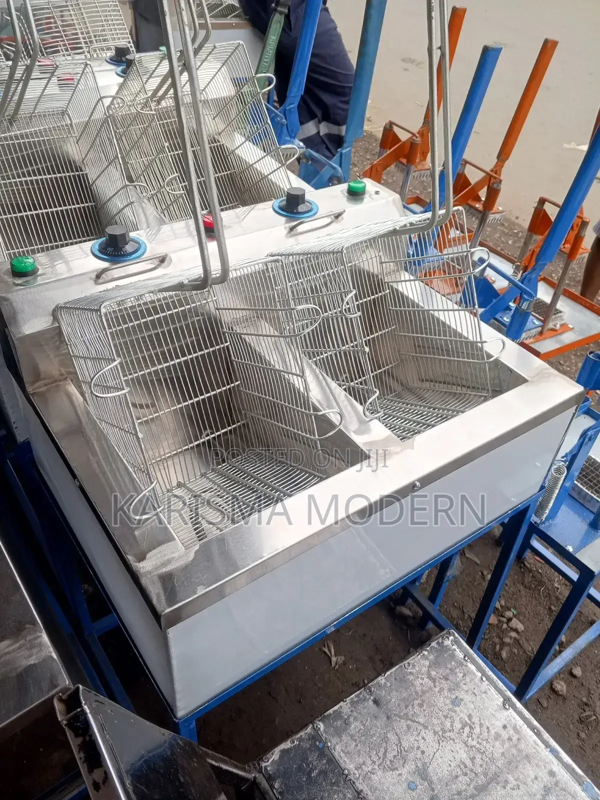 Double Deep Fryers Steel Body Deep Fryers