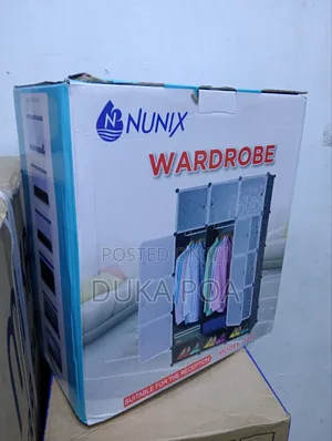 Plastic Wardrobe Portable 3 Column Plastic Wardrobe
