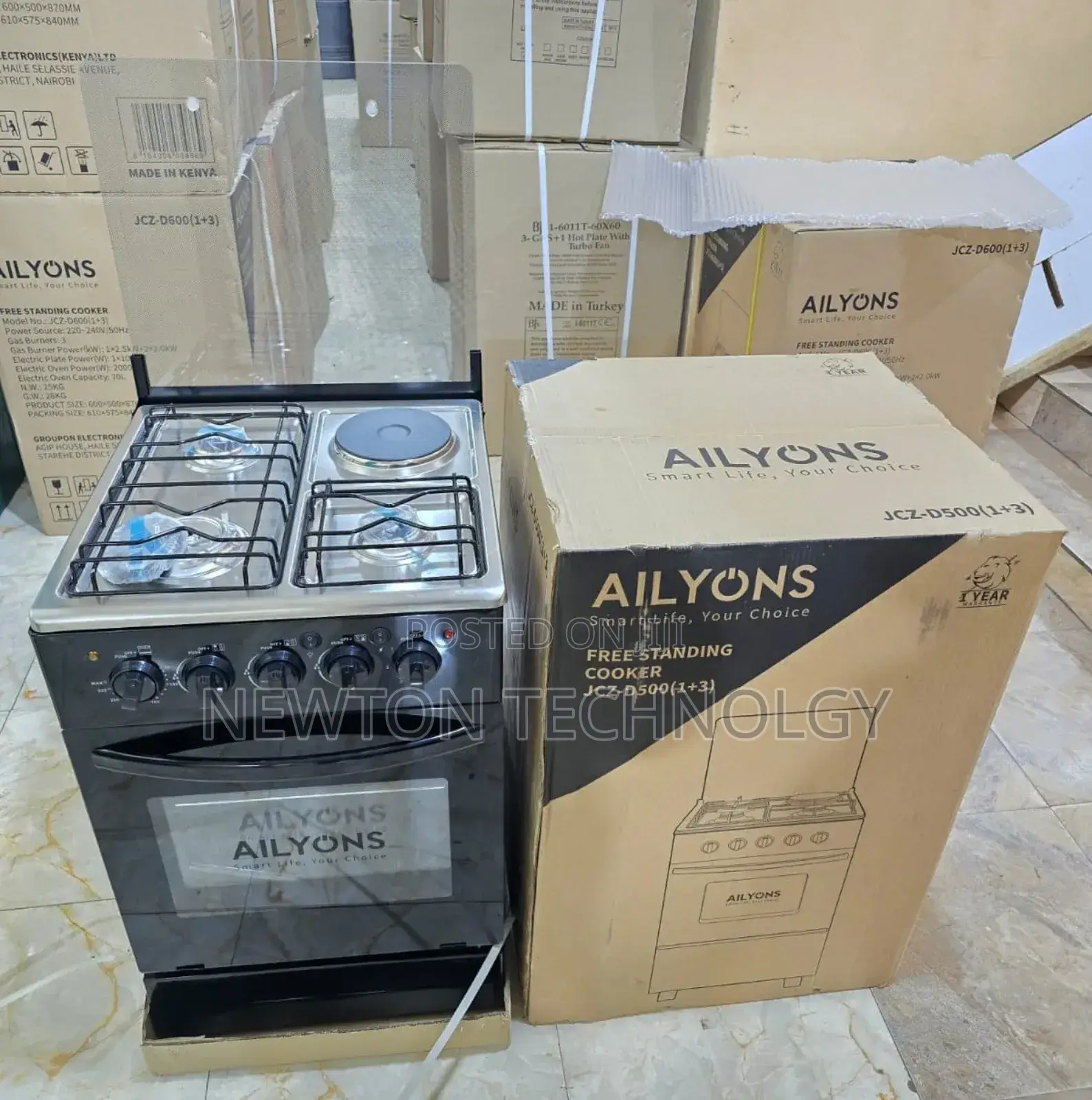 50*55 Ailyons 3+1 Standing Cooker