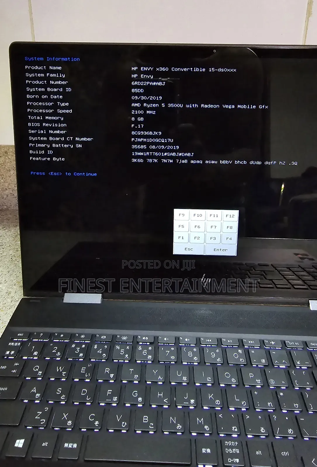 Laptop HP Envy x360 Convertible 15 es2xx 8GB AMD Ryzen 5 SSD 512GB