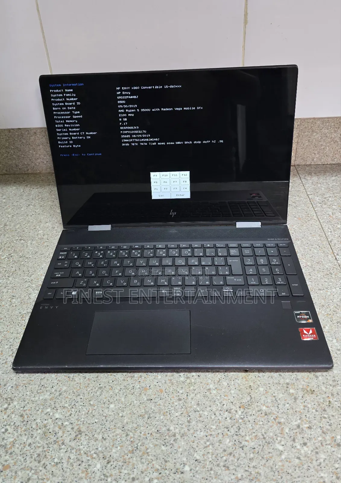 Laptop HP Envy x360 Convertible 15 es2xx 8GB AMD Ryzen 5 SSD 512GB