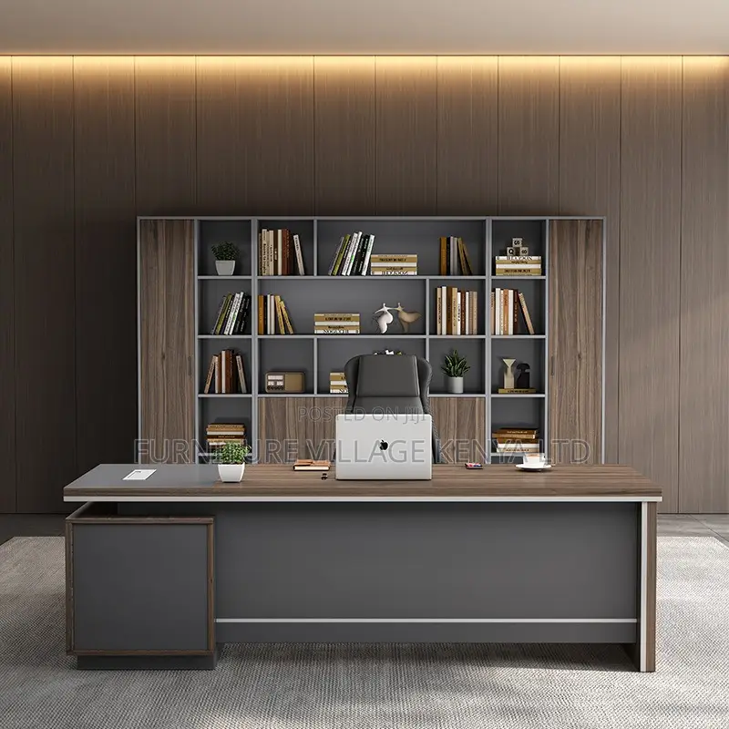 Office Desk:1.8 Meters L-Form Boss Office Luxury Desk