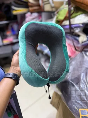 Greeb/Grey Microfiber Comfortable Neck Travelling Pillows