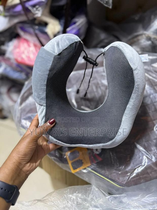 Grey Good Quality Micro Fibre Neck Pillows