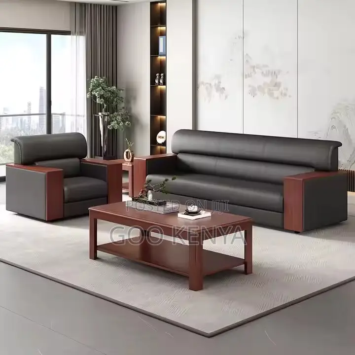 Office Sofa ; Luxury Modern Leather Office Sofa