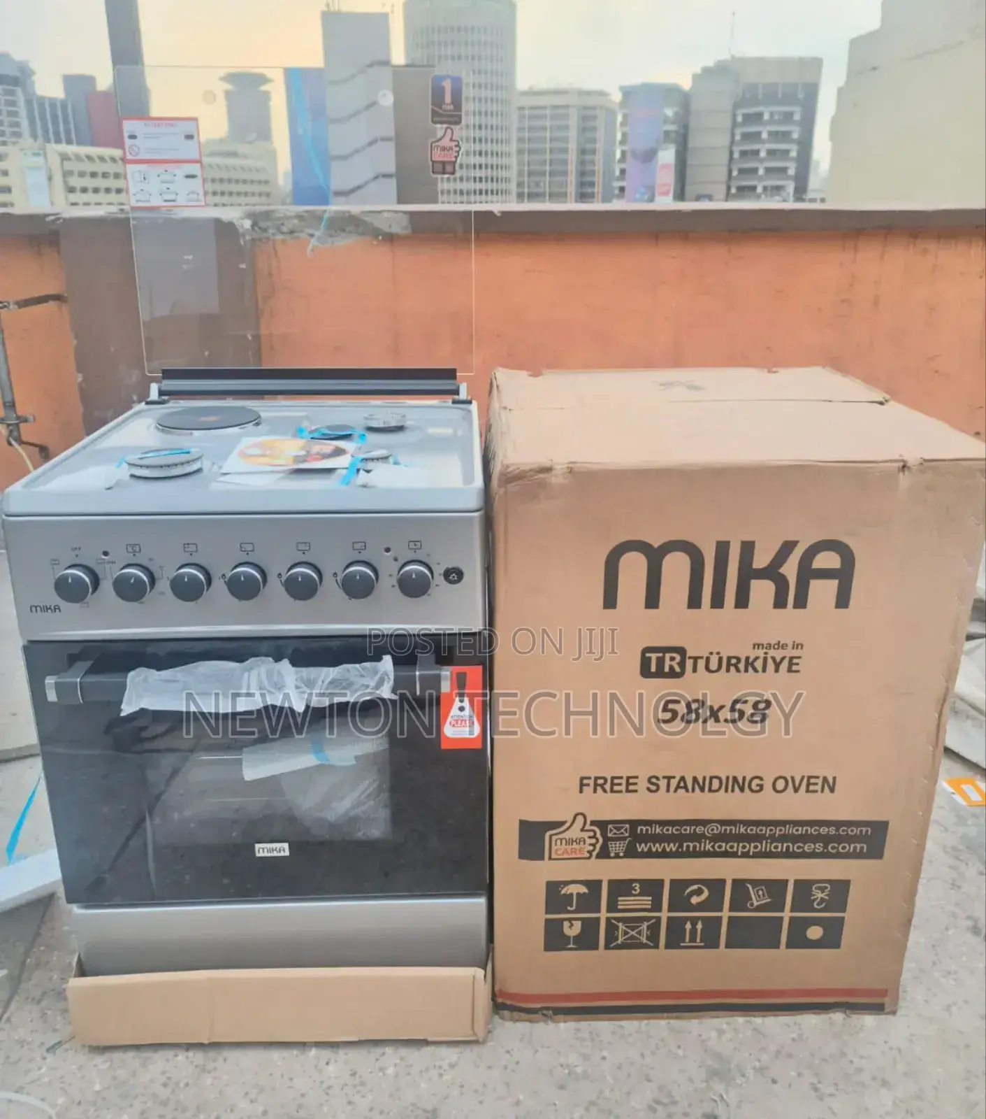 Mika Standing Cooker 58 X 58 3 G + 1e Hotplate