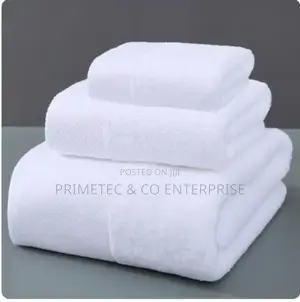 Milk White 3 PCS/Set Hotel Quality White Shower Towels