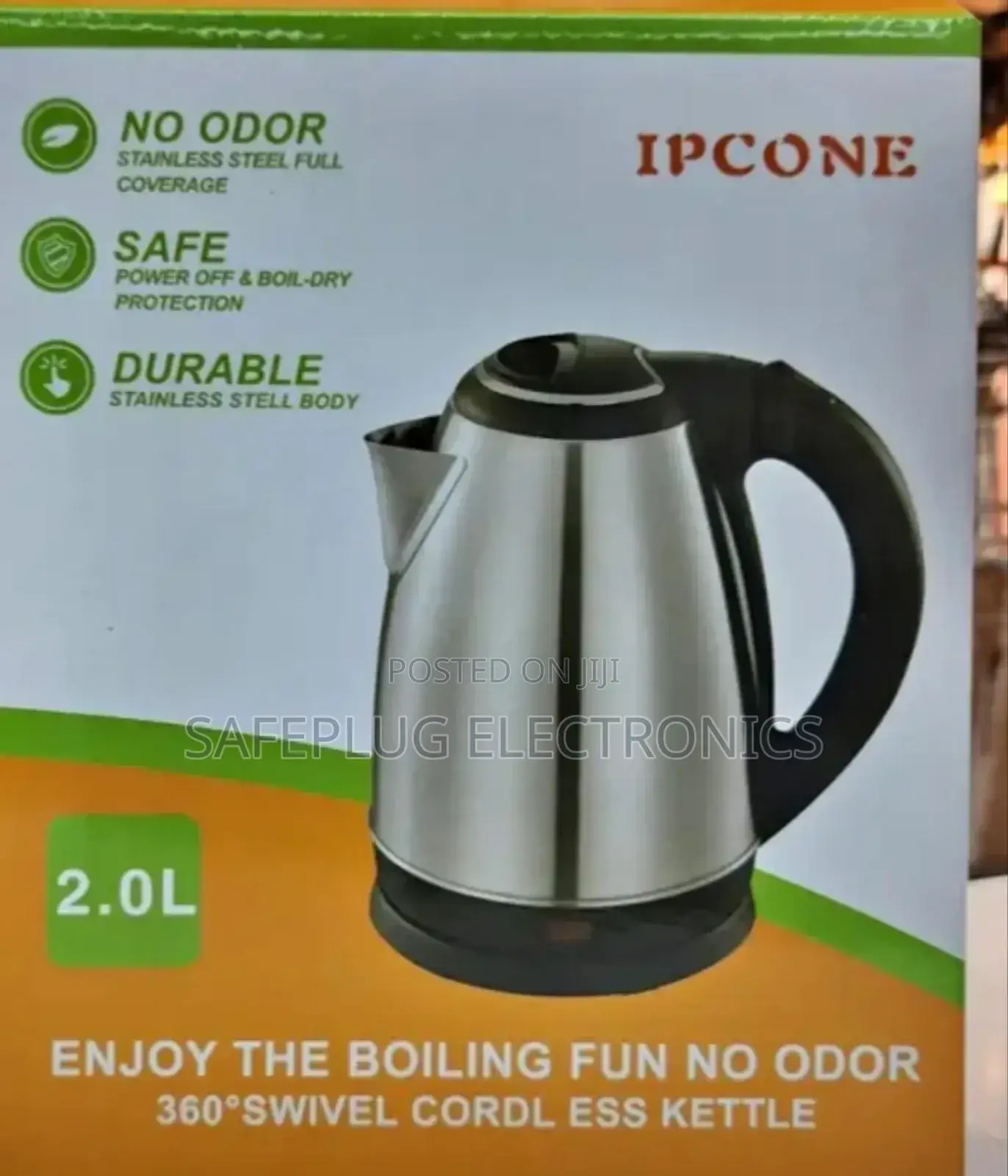 Electric Water Kettle 2l, Ipcone, Stainless