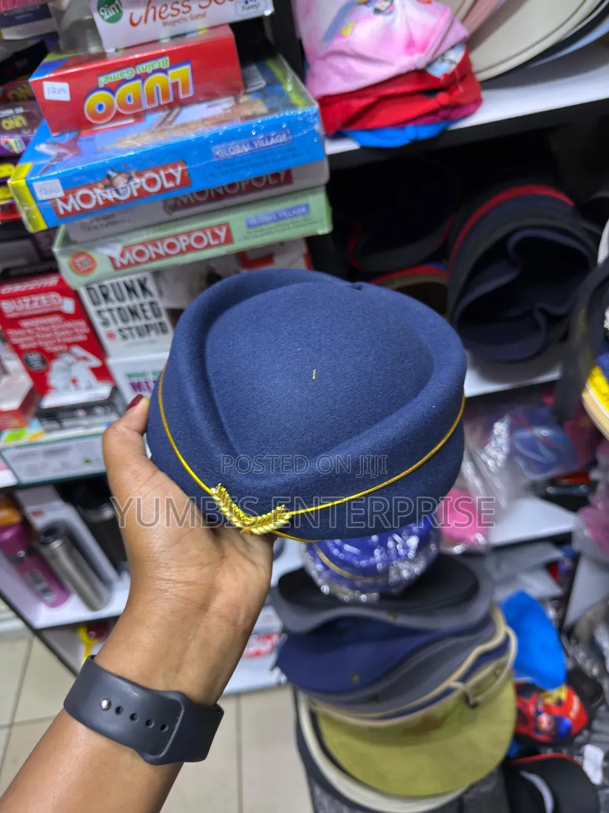 Navy Blue Hostess Hats Available