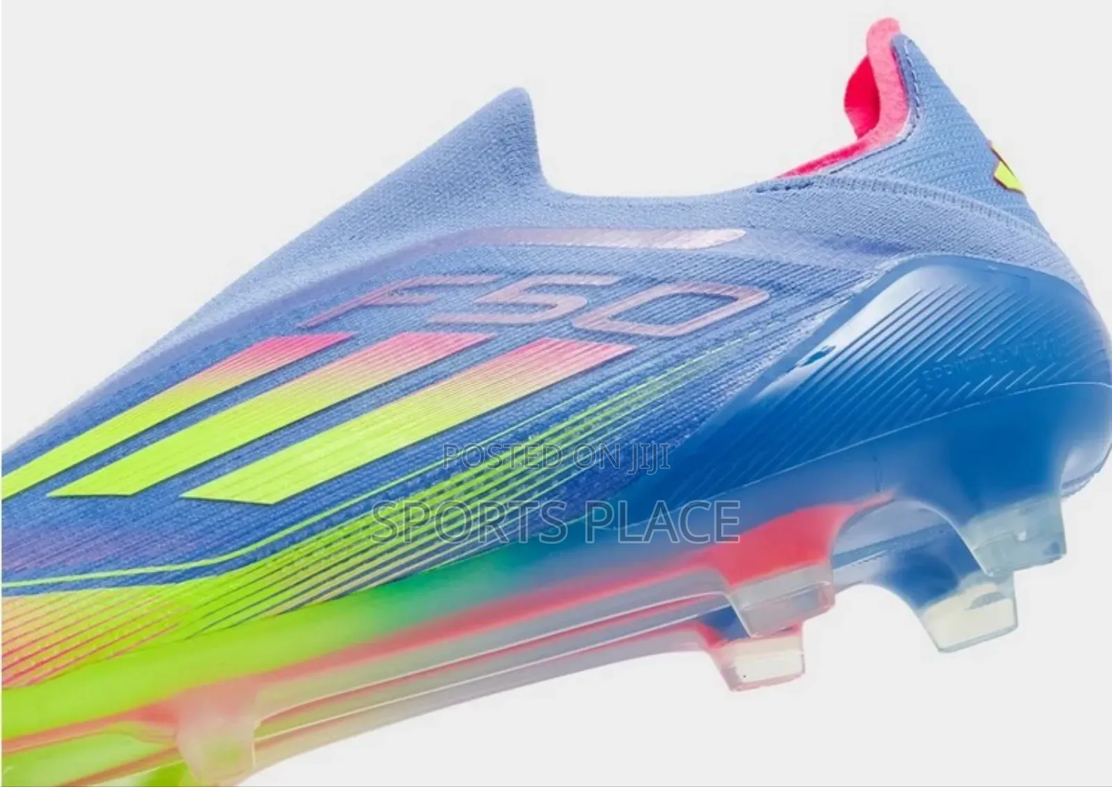 Blue Fusion, Lucid Lemon and Lucid Pink F 50 Football Boots