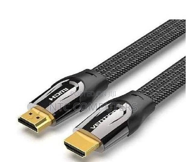 Vention Nylon Braided Flat Hdmi Cable 2m Zinc Alloy Type