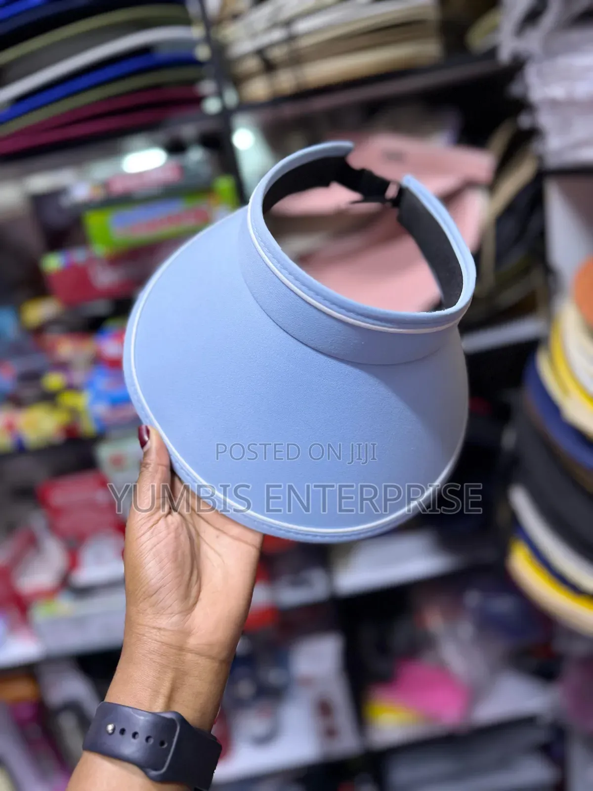 Sky Blue Women's Visor Sun Hats