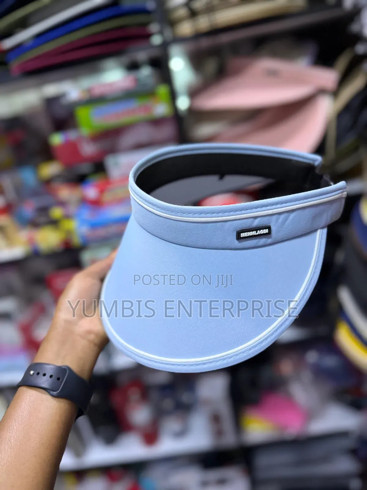 Sky Blue Women's Visor Sun Hats