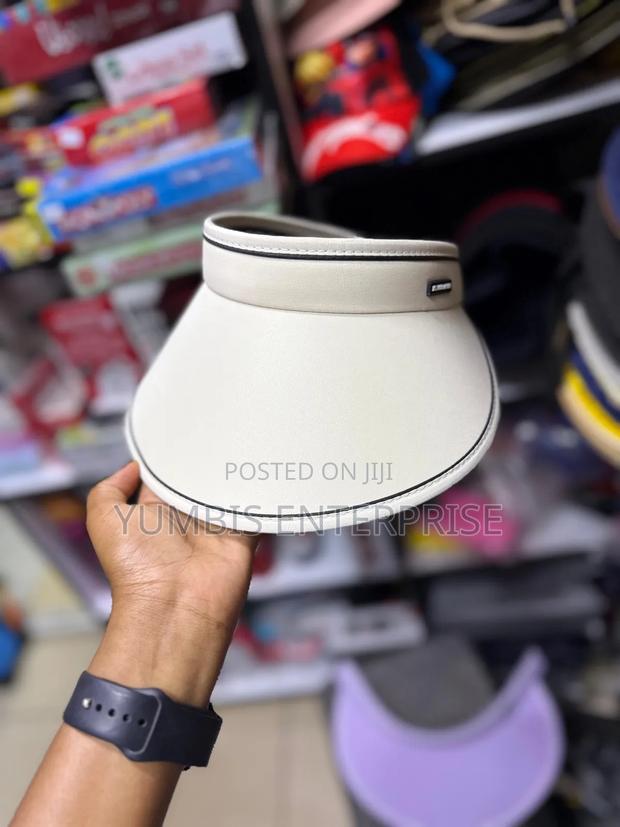 Off White Summer/Sun/Visor Caps for Women - thumbnail 2