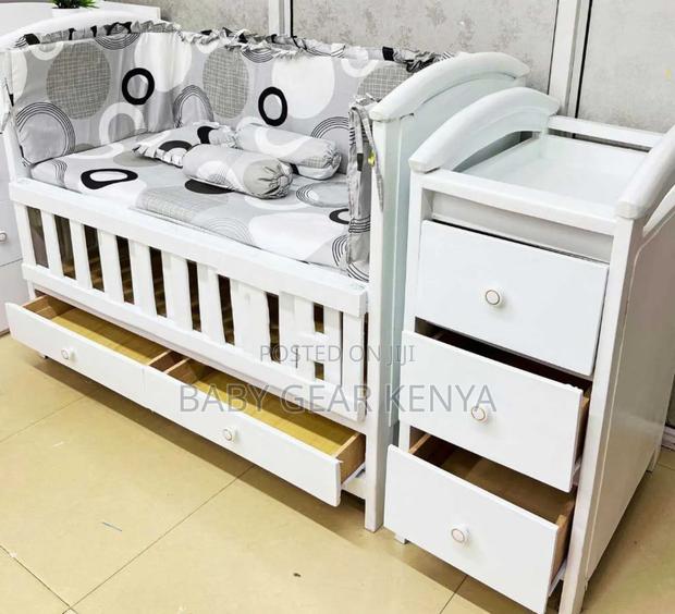 Bumper* Drawer* Baby Cot - main view