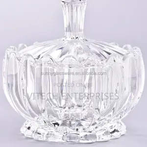 Glass Sugar Dish,
