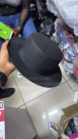 Unisex Black Fedora Hats