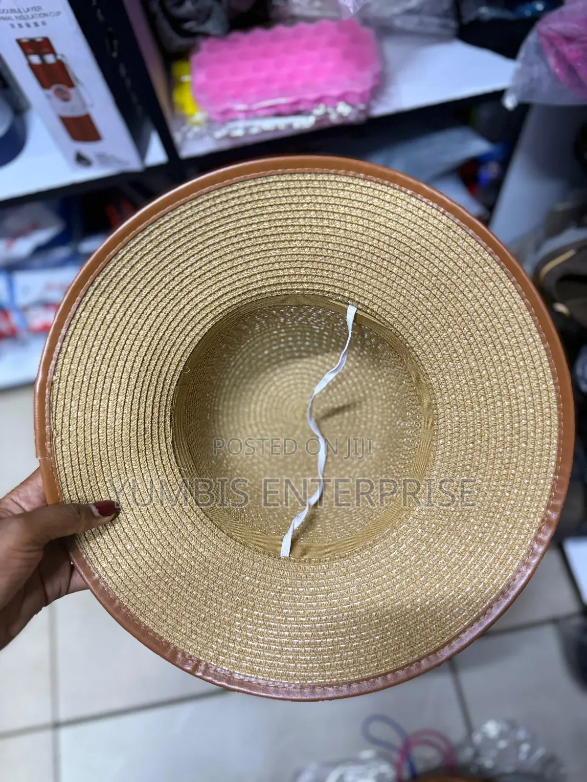 Brown Women's Summer Boater Hats