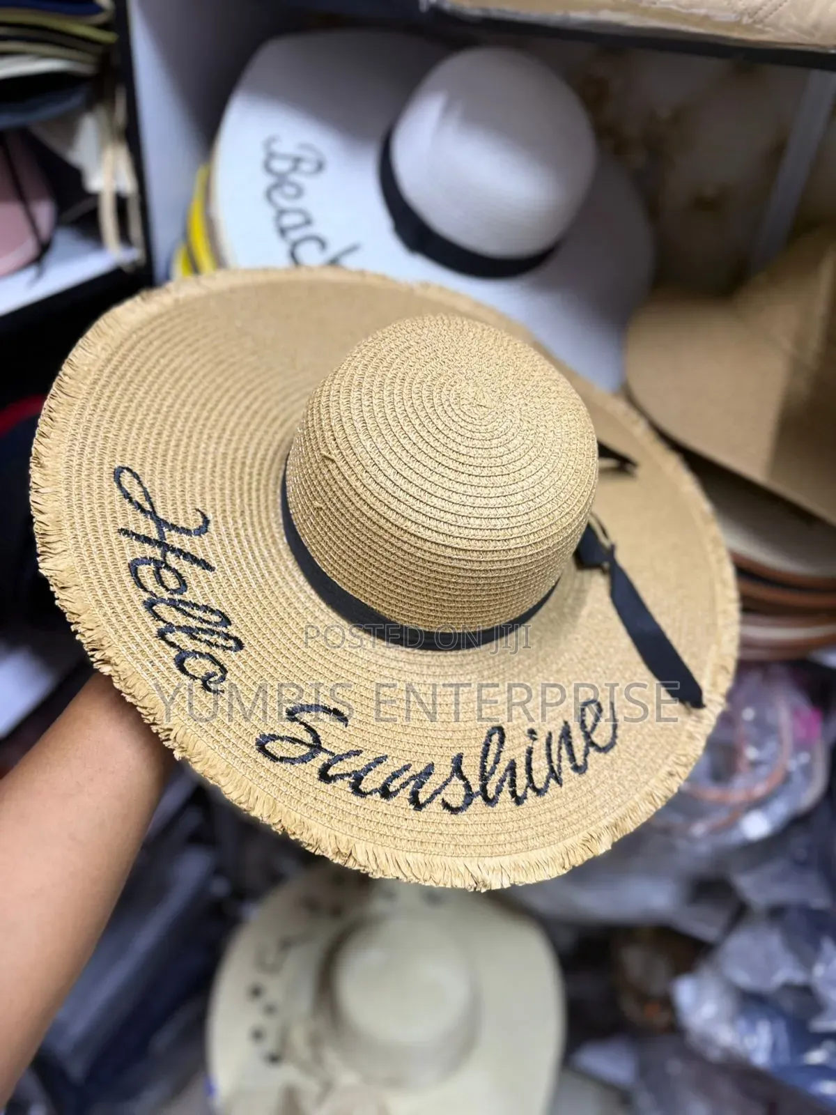 Brown Hello Sunshine Women's Summer Hats