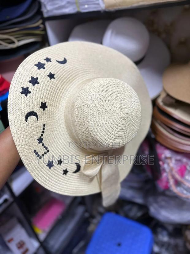 Beige Women's Straw/Beach Hats - thumbnail 2