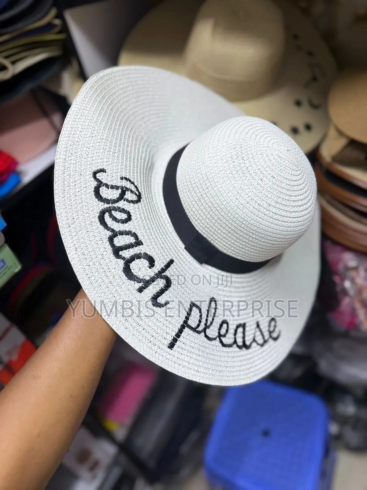 White Beach Please Women's Beach Hats