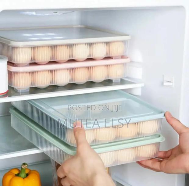 Blue,Pink Green Stackable Egg Trays - main view