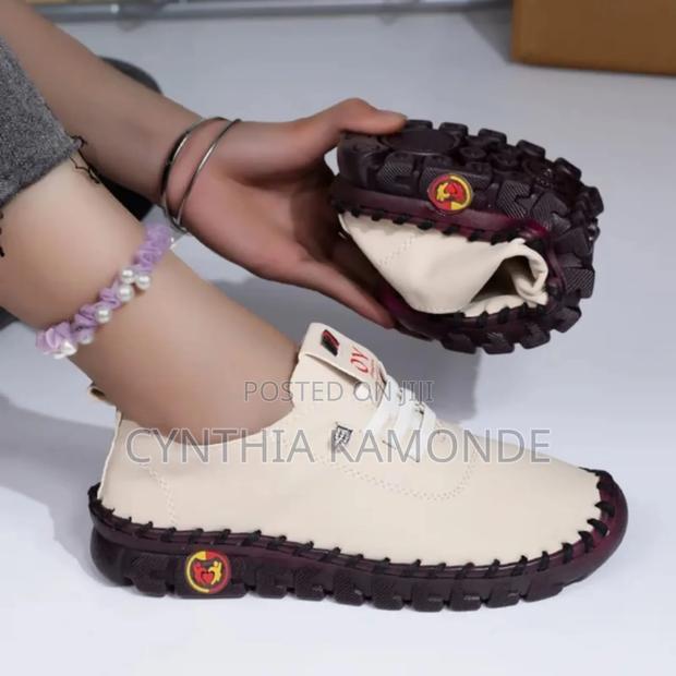 Pink Brown White Red Loafers - thumbnail 4