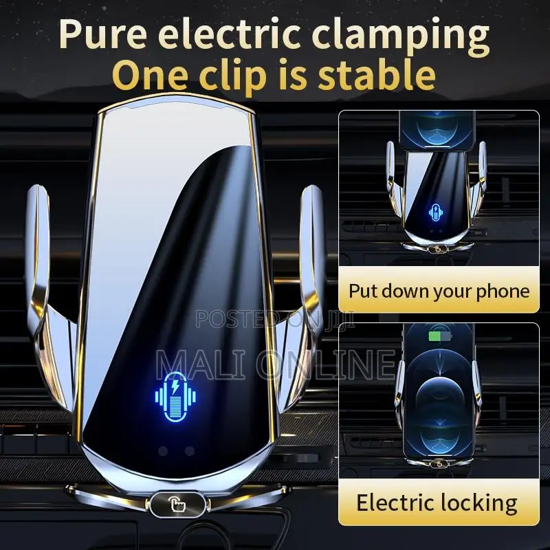 2-in-1 Car Phone Holder 15w Wireless Fast Charger