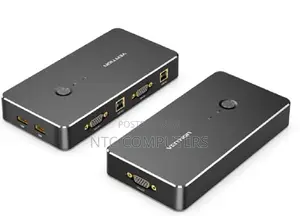 Vention 2 in 1 Out Vga KVM Switch Black Metal Type