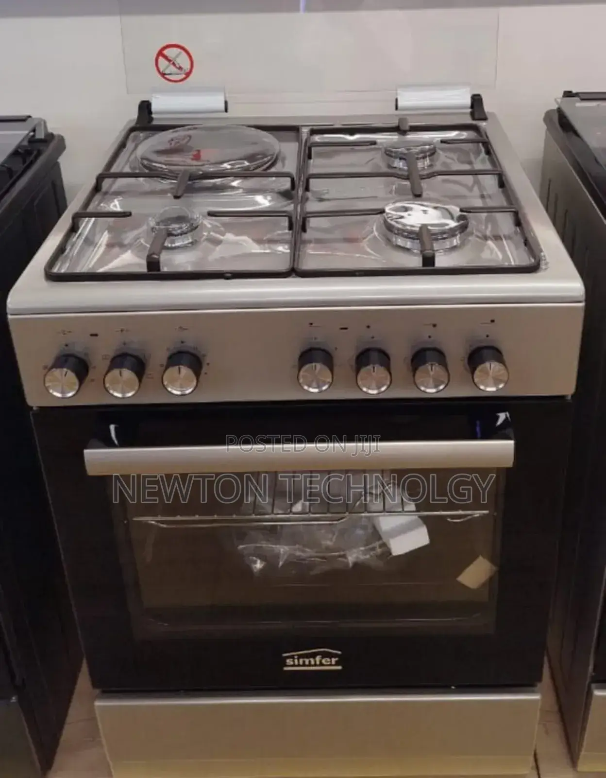 60*60 Von Simfer 3+1 Standing Cooker With Gas Sensor